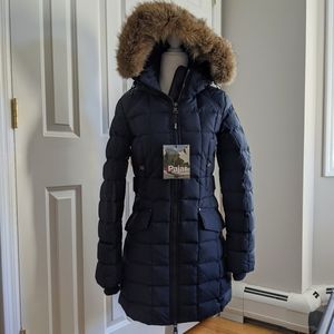 Pajar down coat with real fox fur